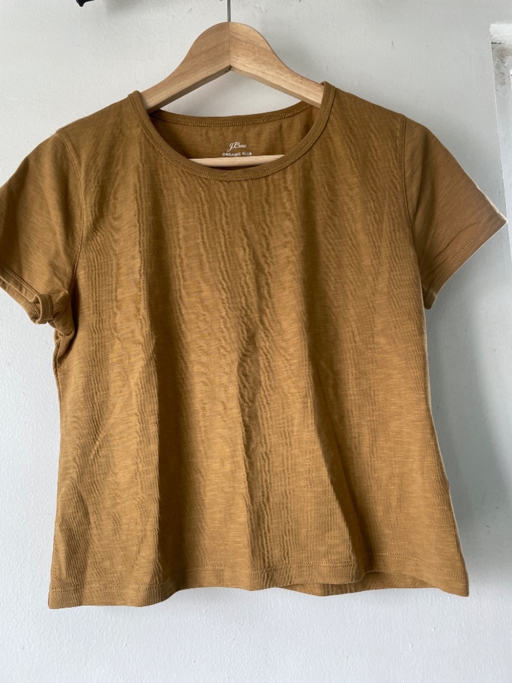 J.Crew S ‘90s Cropped Organic Slub Cotton Top